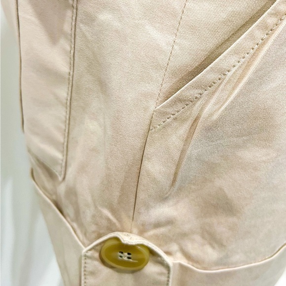 ULLA JOHNSON Khaki Cuffed Button
Flap Pockets Cotton Shorts size 4 - Picture 6 of 7